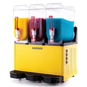 Samixir Triple Ice Slush Granita Buzlu İçecek Makinesi 12+12+12 Litre Sarı, Samixir, Slash Karlı İçecek Makineleri